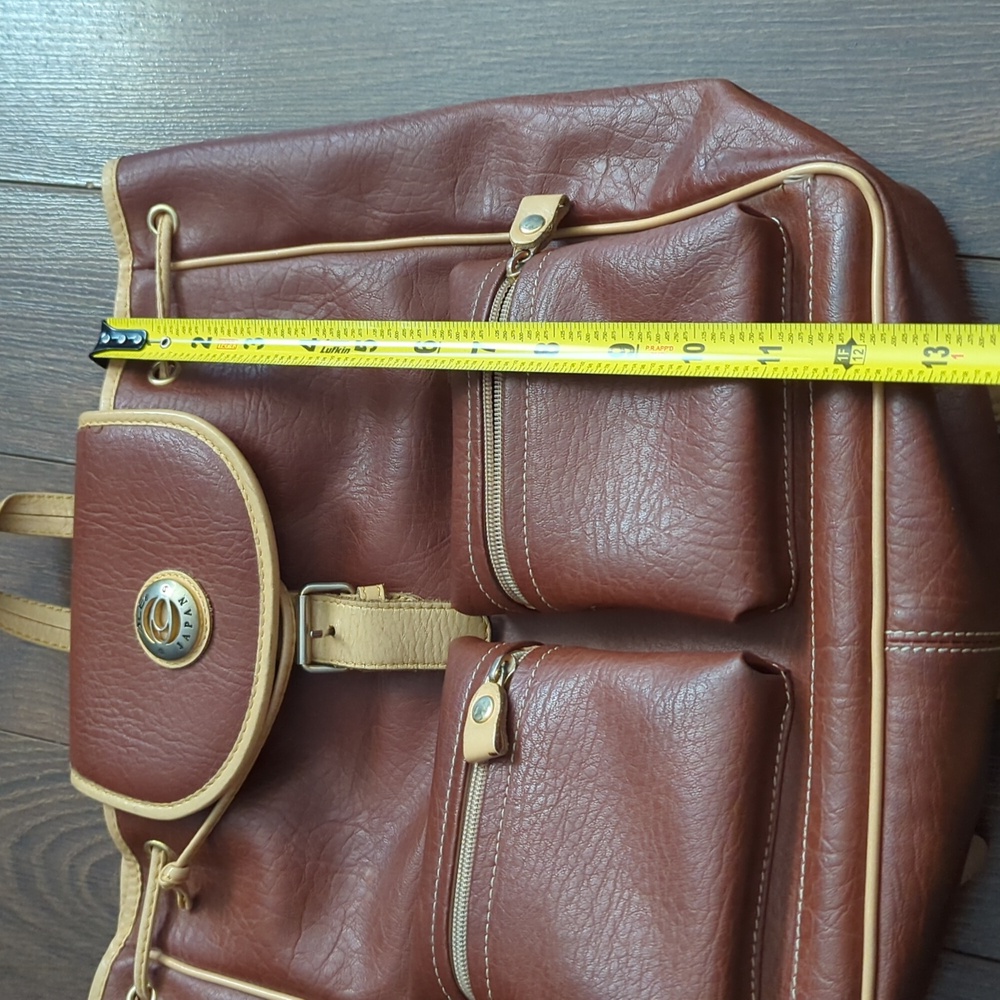 Vintage ACE JAPAN Leather Backpack - Picture 12 of 15